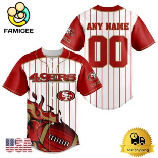NFL San Francisco 49ers Game Day Ready Custom Baseball Jersey