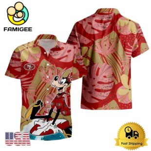 NFL San Francisco 49ers Goofy Disney Limited Edition Hawaiian Shirt