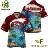 NFL San Francisco 49ers Hawaii Beach Custom Name Hawaiian Shirt