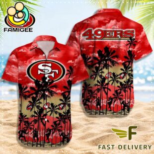 NFL San Francisco 49ers Logo Team Vintage Hawaiian Shirt