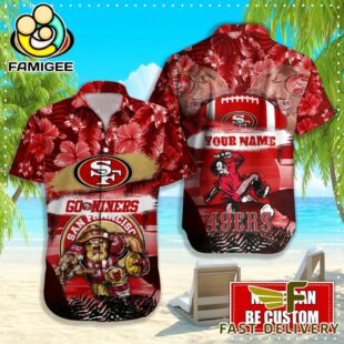 NFL San Francisco 49ers Mascot Football Hawaiian Shirt