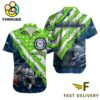 NFL Seattle Seahawks Football American Flag Mascot Custom Name Hawaiian Shirt