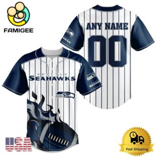 NFL Seattle Seahawks Game Day Ready Custom Baseball Jersey