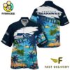 NFL Seattle Seahawks Hawaii Beach Custom Name Hawaiian Shirt