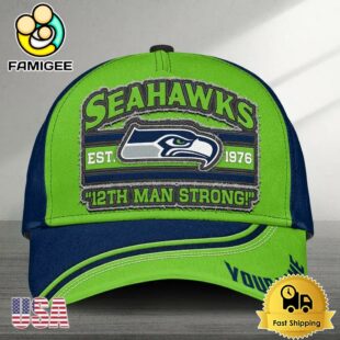 NFL Seattle Seahawks Logo Team New Design Custom Embroidered Cap