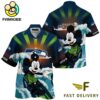 NFL Seattle Seahawks Mickey Mouse Surfing Custom Name Hawaiian Shirt