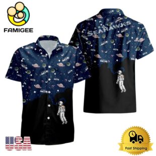 NFL Seattle Seahawks Universal Astronaut Pattern Hawaiian Shirt