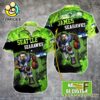 NFL Seattle Seahawks Warrior Mascot Custom Name Hawaiian Shirt