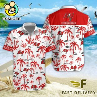 NFL Tampa Bay Buccaneers Coconut Logo Beach Hawaiian Shirt