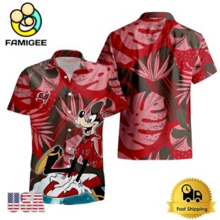 NFL Tampa Bay Buccaneers Goofy Disney Limited Edition Hawaiian Shirt