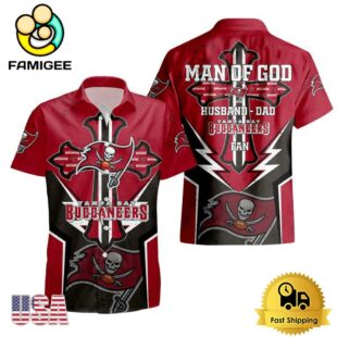 NFL Tampa Bay Buccaneers Man Of God Gift For Father's Day Hawaiian Shirt