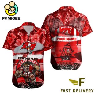 NFL Tampa Bay Buccaneers Mascot Football Hawaiian Shirt