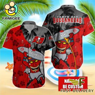 NFL Tampa Bay Buccaneers Retro Custom Name Hawaiian Shirts