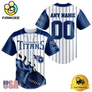 NFL Tennessee Titans Game Day Ready Custom Baseball Jersey
