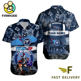 NFL Tennessee Titans Mascot Football Hawaiian Shirt