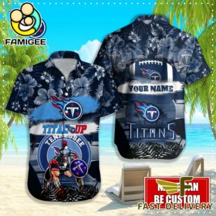 NFL Tennessee Titans Mascot Football Hawaiian Shirt