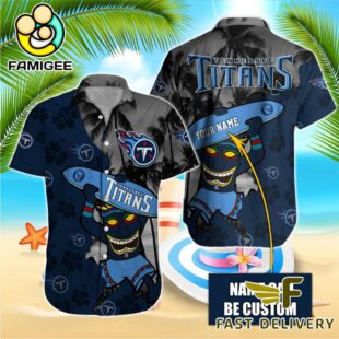NFL Tennessee Titans Retro Custom Name Hawaiian Shirts
