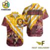 NFL Washington Commanders Football American Flag Mascot Custom Name Hawaiian Shirt