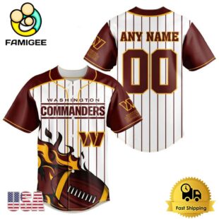 NFL Washington Commanders Game Day Ready Custom Baseball Jersey