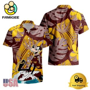 NFL Washington Commanders Goofy Disney Limited Edition Hawaiian Shirt
