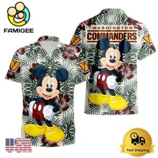 NFL Washington Commanders Mickey Disney Limited Edition Hawaiian Shirt