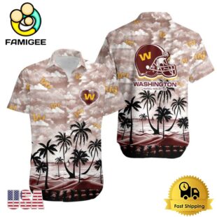 NFL Washington Football Team Coconut Palms Limited Edition Hawaiian Shirt