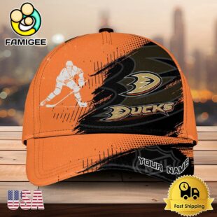 NHL Anaheim Ducks Bold Distressed Artwork Personalized 3D Cap