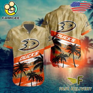 NHL Anaheim Ducks Coconut Tree Hawaiian Shirt