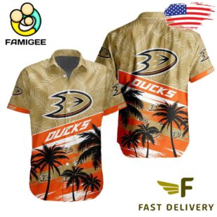 NHL Anaheim Ducks Coconut Tree Hawaiian Shirt
