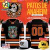 NHL Anaheim Ducks Dia De Muertos Logo Hockey Jersey