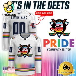 NHL Anaheim Ducks Pride Community Edition Hockey Jersey