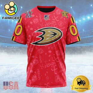 NHL Anaheim Ducks Special All-Star Game Design Custom Name T Shirt, NHL Shirt