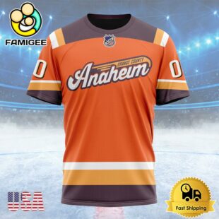 NHL Anaheim Ducks Special Bold Design Custom Name T Shirt, NHL Shirt