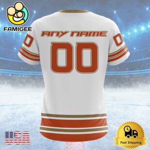NHL Anaheim Ducks Special Whiteout Design Custom Name T Shirt, NHL Shirt