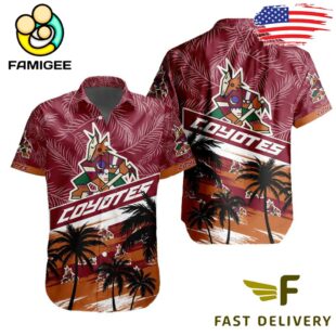 NHL Arizona Coyotes Coconut Tree Hawaiian Shirt