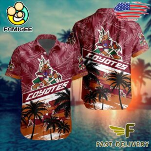 NHL Arizona Coyotes Coconut Tree Hawaiian Shirt