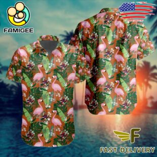 NHL Arizona Coyotes Flamingo Hawaiian Shirt