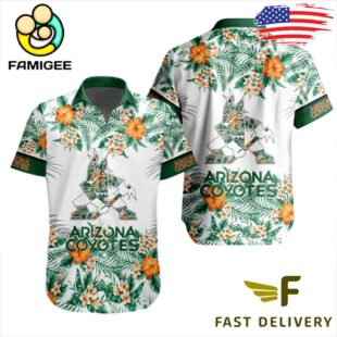 NHL Arizona Coyotes Floral Hawaiian Shirt