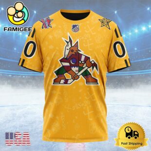 NHL Arizona Coyotes Special All-Star Game Design Custom Name T Shirt, NHL Shirt