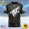 NHL Arizona Coyotes Special Black Camo Design For Veterans Day Custom Name T Shirt, NHL Shirt