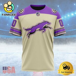 NHL Arizona Coyotes Special Reverse Retro Design Concept Custom Name T Shirt, NHL Shirt