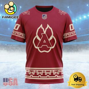 NHL Arizona Coyotes Special Two-tone Design Custom Name T Shirt, NHL Shirt