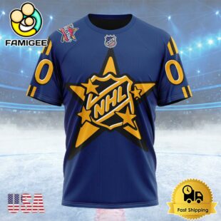 NHL Atlantic Division Personalized NHL All-Star Game Royal Kits Custom Name T Shirt, NHL Shirt