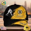 NHL Boston Bruins Bold Distressed Artwork Personalized 3D Cap