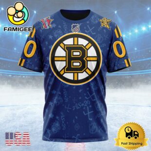 NHL Boston Bruins Special All-Star Game Design Custom Name T Shirt, NHL Shirt