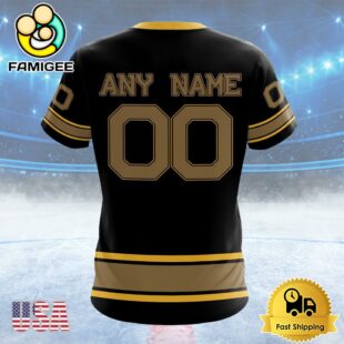 NHL Boston Bruins Special Blackout Design Custom Name T Shirt, NHL Shirt