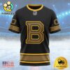 NHL Boston Bruins Special Blackout Design Custom Name T Shirt, NHL Shirt
