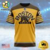 NHL Boston Bruins Special Colour Rush Design Custom Name T Shirt, NHL Shirt
