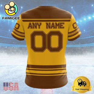NHL Boston Bruins Special Two-tone Design Custom Name T Shirt, NHL Shirt