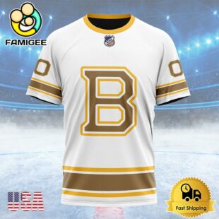 NHL Boston Bruins Special Whiteout Design Custom Name T Shirt, NHL Shirt